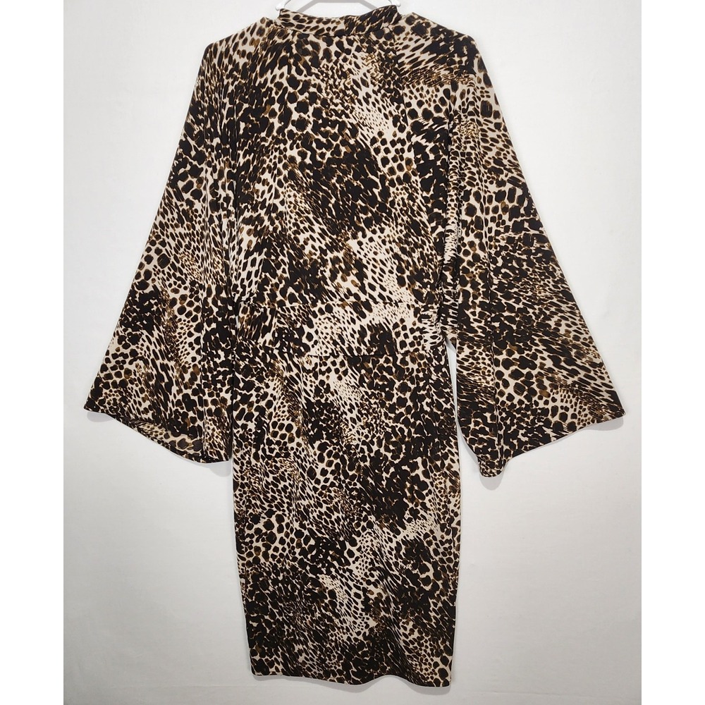Moda‎ International Women's Cheetah Print Elegant Dress Size L - Picture 7 of 7
